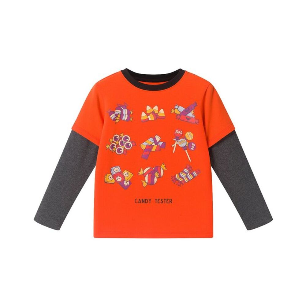 Andy & Evan Boys  Candy Tester Two-Fer T-Shirt, Orange